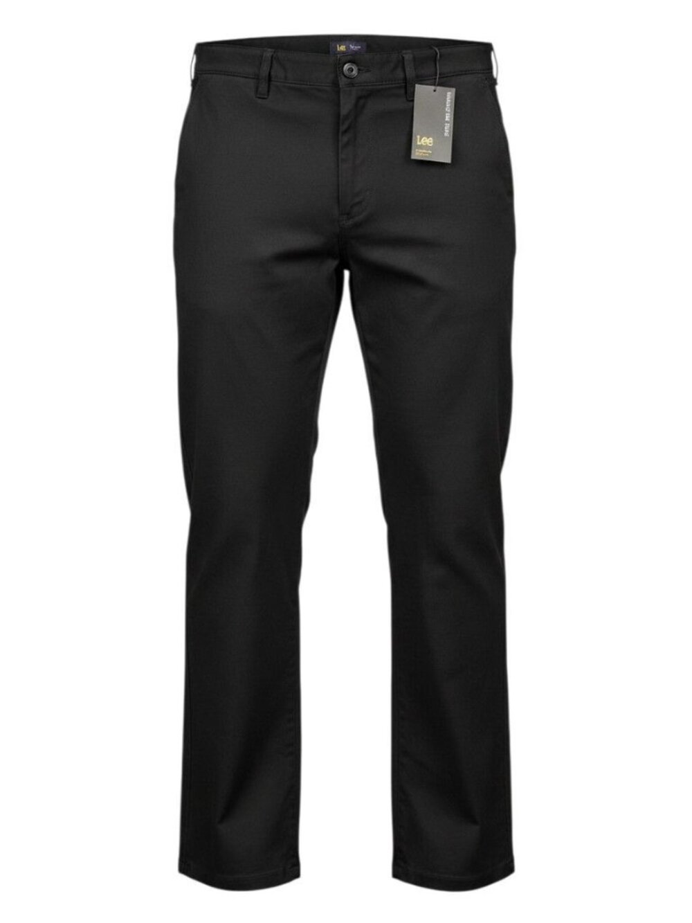 Lee Womens Flex Motion Mid-Rise Black Regular Fit Trousers Size 18 Short NWT